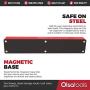 Olsa Tools Hex Bit Organizer with Strong Magnetic Base | Magnetic Hex Bit Organizer for Your Specialty, Drill or Tamper Bits (Red) | Magnetic Bit Holder | Hex Holder | Professional Grade