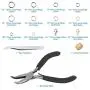 Anezus Jump Rings for Jewelry Making Supplies with Jump Ring Pliers (1200Pcs Dull Silver and Bright Silver) Anezus Jump Rings for Jewelry Making Supplies with Jump Ring Pliers (1200Pcs Dull Silver and Bright Silver)