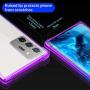 ANSIWEE Galaxy Note 20 Ultra 6.9 Inch Case, Metal Ring Kickstand Work with Magnetic Car Mount Cover Reinforced Drop Protector Clear Hard Back Cases for Samsung Galaxy Note 20 Ultra (Purple Blue)