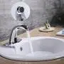 Charmingwater Automatic Sensor Touchless Bathroom Sink Faucet with Hole Cover Plate, Chrome Vanity Faucets, Hands Free Bathroom Water Tap with Control Box and Temperature Mixer