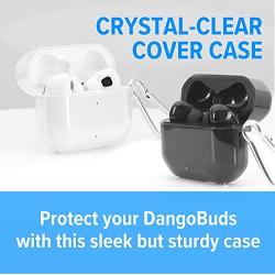 DANGOBUDS Bluetooth Earbuds Case - Made for Wireless Headphones | 2 Part TPU Headphone Case | Headset Case | Best Wireless Earbud Case (Clear)