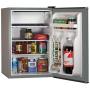 BLACK+DECKER BCRK25V Compact Refrigerator Energy Star Single Door Mini Fridge with Freezer, 2.5 Cubic Feet, VCM, Brushed Metal Finish