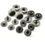 120 Sets 10mm Metal Snap Fasteners Press Stud Rounded Sewing Rivet Buttons Clothing Leather Craft DIY Poppers Black