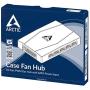 ARCTIC Case Fan Hub - 10-fold PWM Fan Distributor with SATA Power - Black, ACFAN00175A