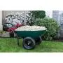 Marathon Yard Rover – 2 Tire Wheelbarrow Garden Cart - Green/Black