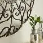 Vintage Style Round Copper Metal Wall Decor w/ Fleur de Lis Accents, Copper and Gold Metal Wall Art, Fleur de Lis and Quatrefoil 3D Wall Art, 29” Vintage Style Round Copper Metal Wall Decor w/ Fleur de Lis Accents, Copper and Gold Metal Wall Art, Fleur de Lis and Quatrefoil 3D Wall Art, 29”