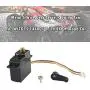 Binory Upgrade Metal 5 Wire Gear Servo + Swing Arm Part Compatible with WLTOYS 144001 1/14 RC Car