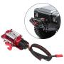 Metal Winch,Delaman 1/10 Scale RC Model Vehicle Crawler Car Accessory Metal Winch with Remote Controller Auto Parts