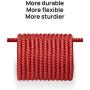 USB Type C Cable 3A Fast Charging [2-Pack 6.6ft], JSAUX USB-A to USB-C Charge Braided Cord Compatible with Samsung Galaxy S10 S9 S8 S20 Plus A51 A11,Note 10 9 8, PS5 Controller, USB C Charger(Red)