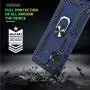 Samsung A51 5G Case, Galaxy A51 5G Phone Case with HD Screen Protector, Gritup [Military Grade] 360 Degree Rotating Metal Ring Holder Kickstand Armor Cover Phone Case for Samsung A51 5G Blue