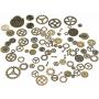 IBS 140 Gram Bronze Steampunk Clock Watch Wheel Gears Cogs Charms Pendant for DIY Jewelry Making