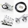 Viping Four Tube Silver Car Horn The electromagnetic Electric Horn Solenoid Control Air Horn Waterproof Whistle 12V 175DB Loud Motor Car Sound Valve for Car Any Vehicle Truck Trains Boats Lorrys Vans