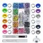 Grommet Kit,MEZOOM 480 Sets 3/16 Inch Multi-Color Grommet Setting Tool Metal Eyelets Kit with Transparent Storage Box for Bag Shoe Clothes Leather Crafts DIY Projects(12 Colors) Grommet Kit,MEZOOM 480 Sets 3/16 Inch Multi-Color Grommet Setting Tool Metal Eyelets Kit with Transparent Storage Box for Bag Shoe Clothes Leather Crafts DIY Projects(12 Colors)