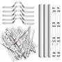 Nose Bridge Strips for Mask, Aluminum Metal Nose Strip, Adjustable Nose Clips Wire for DIY Face Mask Making Accessories for Sewing Crafts,300Pcs