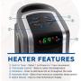 Lasko Ceramic Tower Space Heater with Logic Center Digital Remote Control-Features Built-in Timer and Oscillation, 7.3″L x 9.2″W x 29.75″H, Black 5572