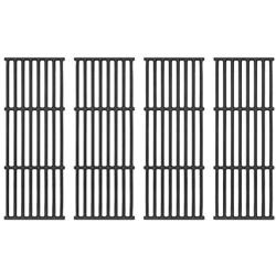 DcYourHome Cooking Grates for Broil King Baron 320, 340, 420, 440, 490, Matte Cast Iron Cooking Grid Replacement for Huntington 2122-64 2122-67 6020-54 6020-57, Broil-Mate Gas Grills 4 Pack