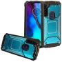 CELZEN - for Motorola Moto G Stylus XT2043, Moto G Power XT2041 (2020 Version) - Aluminum Metal Hybrid Phone Case - ZY1 Blue