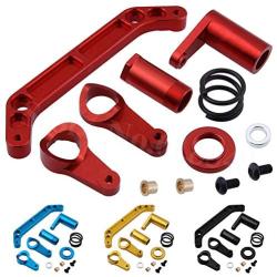 Parts & Accessories Aluminium Steering Servo Saver Complete Set EA1009 EA1011 for JLB Racing Cheetah 1/10 Brushless RC Car Monster Truck Upgrade - (Color: Golden 6869)