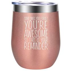 Thank You Gifts, Inspirational Gifts for Women, Gifts for Her - Galentines Day Gifts - Funny Valentines Day, Birthday, Encouragement Gifts for Best Friend, Mom, Wife, Girlfriend - GSPY Wine Tumbler