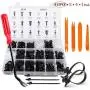 Eleven Guns Bumper Fender Rivet Clips, Plastic Car Retainer Door Trim Panel Fasteners Kits, 18 Most Popular Size Rivets for GM, Toyota, Ford, Honda, Chrysler (415 Pcs with Remover Tool) Eleven Guns Bumper Fender Rivet Clips, Plastic Car Retainer Door Trim Panel Fasteners Kits, 18 Most Popular Size Rivets for GM, Toyota, Ford, Honda, Chrysler (415 Pcs with Remover Tool)