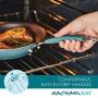 Rachael Ray Cucina Nonstick Cookware Pots and Pans Set, 12 Piece, Agave Blue