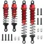 VERBAY Metal Oil Filled Front&Rear Shock Absorber for 1/12 WLtoys 12428 12423 RC Car Crawler Upgrad Part,Red VERBAY Metal Oil Filled Front&Rear Shock Absorber for 1/12 WLtoys 12428 12423 RC Car Crawler Upgrad Part,Red