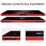 MME ASUS ROG 2 Phone Case Bumper Metal Luminous Rubber Corner Shockproof Full Body Protection with Tempered Glass Screen Protector and Anti-Scratch Carbon Fiber Skin Back (Red) MME ASUS ROG 2 Phone Case Bumper Metal Luminous Rubber Corner Shockproof Full Body Protection with Tempered Glass Screen Protector and Anti-Scratch Carbon Fiber Skin Back (Red)