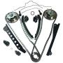 Timing Chain Kit with Tensioner Guides Cover Gaskets Cam Phaser Engine Variable Camshaft Timing Cam Phaser VCT VVTi Actuator Timing Sprocket Bolt Gaskets For Ford TRITON 3-Valve F150 F250 Expedition
