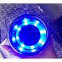4PCS Stainless Steel 12V 8 LED Blue Light Insert Cup Drink Holder for Marine Boat Car Truck Camper RV with Drain