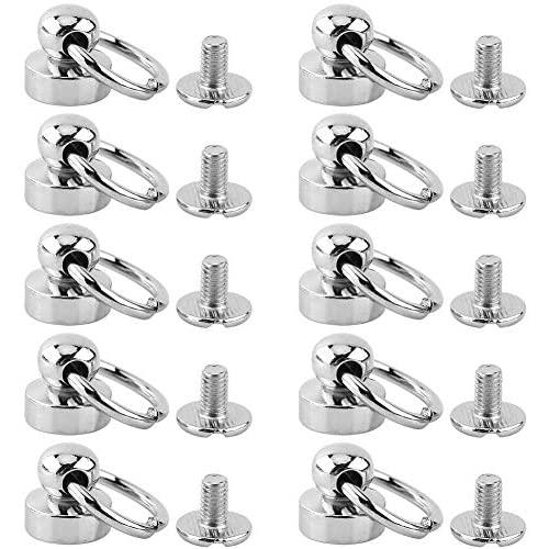 Rivet Studs Screw Back Round Head O Ring Spiles 10pcs Brass Rivet Studs Screw Back Round Ring Head Leathercraft Parts