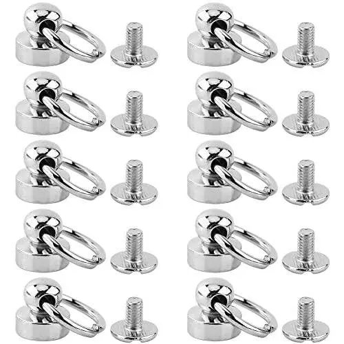 Rivet Studs Screw Back Round Head O Ring Spiles 10pcs Brass Rivet Studs Screw Back Round Ring Head Leathercraft Parts