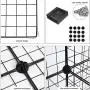 C&AHOME Wire Cube Storage Organizer, 12-Cube Metal Grid Storage, Storage Bins Shelving, Modular Bookshelf Shelves, DIY Closet Cabinet Ideal for Living Room,Office 36.6”L x 12.4”W x 48.4”H Black C&AHOME Wire Cube Storage Organizer, 12-Cube Metal Grid Storage, Storage Bins Shelving, Modular Bookshelf Shelves, DIY Closet Cabinet Ideal for Living Room,Office 36.6”L x 12.4”W x 48.4”H Black