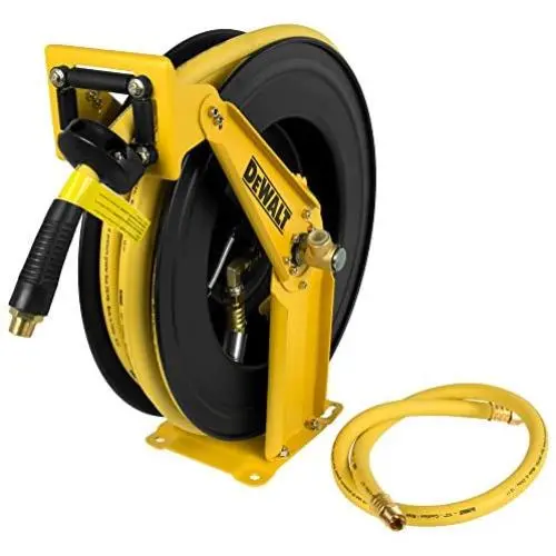 DeWalt DXCM024-0344 Double Arm Hose Reel with 1/2” x 50’ Premium Rubber Hose DeWalt DXCM024-0344 Double Arm Hose Reel with 1/2” x 50’ Premium Rubber Hose