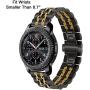 TRUMiRR 22mm Quick Release Watch Band Stainless Steel Butterfly Buckle Strap for Samsung Gear S3 Classic Frontier, Galaxy Watch 46mm, Gear 2 R380 R381 R382, Moto 360 2 46mm