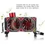 Laptop Cooling Fan,Notebook Computer Water-Cooled Set PC Liquid Cooling Kit,Water Row Water Pump Fan Water Tank Mounting Accessories,Contains All The Bits Need Easy to Installation