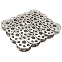 CKPSMS Brand - # 18034 Large BOBBINS M Size Metal Bobbins Compatible with Singer JUKI CONSEW (20PCS)