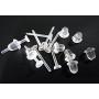 YOYOSTORE 3mm Invisible Plastic Earrings Blank Pins Stud Tiny Head Findings DIY Supplies (100 pieces/50 Pairs)