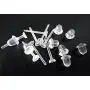 YOYOSTORE 3mm Invisible Plastic Earrings Blank Pins Stud Tiny Head Findings DIY Supplies (100 pieces/50 Pairs) YOYOSTORE 3mm Invisible Plastic Earrings Blank Pins Stud Tiny Head Findings DIY Supplies (100 pieces/50 Pairs)