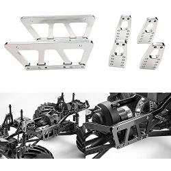 Alloy Chassis Lift Plate Set Kit For 1/10 RC Axial SCX10 Model Car Part Silver