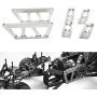 Alloy Chassis Lift Plate Set Kit For 1/10 RC Axial SCX10 Model Car Part Silver