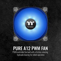 Thermaltake 120mm Pure A12 PWN Case Fan (Single Pack)-Blue CL-F109-PL12BU-B