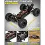 1:10 Scale Brushless RC Cars 65 km/h Speed - Boys Remote Control Car 4x4 Off Road Monster Truck Electric - All Terrain Waterproof Toys for Kids and Adults -2 Body Shell + Connector for 30+ Min Play