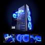 CONISY 120 mm Computer Case Cooling Fan Ultra Quiet LED PC Gaming High Airflow Fans (Blue)