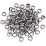Kissitty 100-Piece Hypoallergenic Stainless Steel 2mm Hole Metal Ring Spacer Beads 4x1.5mm for DIY Jewelry Craft Making