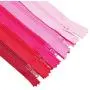 Nylon Zippers for Sewing, 4 Inch 100 PCs Bulk Zipper Supplies in 20 Assorted Colors; by Mandala Crafts