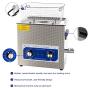 ROVSUN 10L Ultrasonic Cleaner, Knob Control Timer Heater Adjustable Stainless Steel Ultrasonic Cleaning Machine, for Jewelry Watches Dentures Glasses Metal Parts, 40KHz 110V US Plug