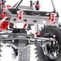 AKDSteel The Third Generation Metal Front & Rear Portal Axles for 1/10 RC Crawler Axial-SCX10 90046 90047 Car Delicate RC Car Parts RC Car Accessories Black Front axle for Car Toys