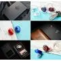 SIMGOT EN700 PRO High Fidelity in-Ear Monitor Headphones with Detachable Cable, Sound Stereo IEM Earphones with Dynamic Balanced Driver, Hifi Earbuds Noise-Isolating Musician Headphones (Red/Blue)