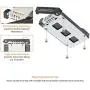ICY DOCK Rugged Full Metal 4 Bay 2.5'' SATA HDD & SSD Backplane Cage for External 5.25'' Bay - ToughArmor MB607SP-B ICY DOCK Rugged Full Metal 4 Bay 2.5'' SATA HDD & SSD Backplane Cage for External 5.25'' Bay - ToughArmor MB607SP-B