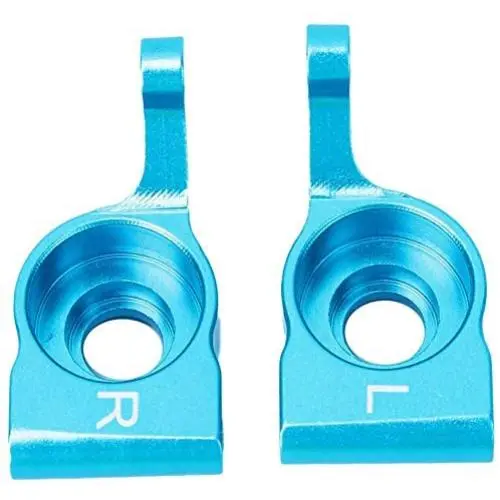 2Pcs RC Rear Carrier, Rear Axle Hub Carrier Metal Toy Car Back Carrier RC Model Parts(Blue)